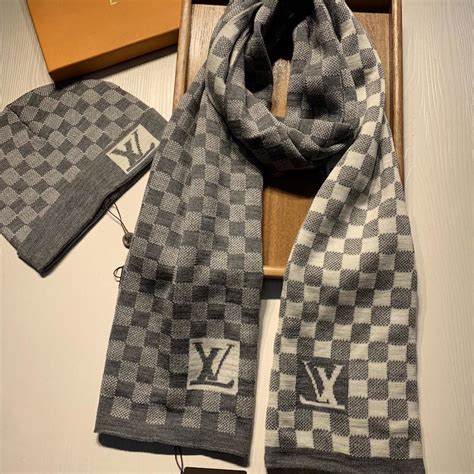 lv beanie and scarf|louis vuitton men's beanie.